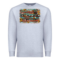 Heather Grey sunflower gemstone background Premium Sweatshirt - JahusDesignShop
