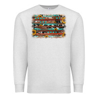 Oatmeal Heather sunflower gemstone background Premium Sweatshirt - JahusDesignShop