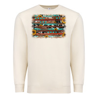 Sandshell sunflower gemstone background Premium Sweatshirt - JahusDesignShop