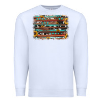 White sunflower gemstone background Premium Sweatshirt - JahusDesignShop