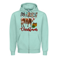 Texas Longhorn Merry Christmas Zipper Hoodie | Teevron
