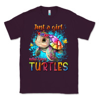 Plum just a girl who loves turtles Classic Tee - texasbilliewilder