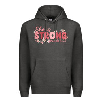 Charcoal Heather she is strong proverbs 31 25 Premium Hoodie - MaliasSmallBusiness