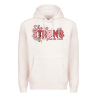 Pale Pink she is strong proverbs 31 25 Premium Hoodie - MaliasSmallBusiness