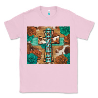 Bubblegum Pink blessed cross Classic Tee - BarkalooDesign