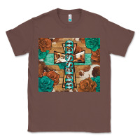 Chestnut blessed cross Classic Tee - BarkalooDesign