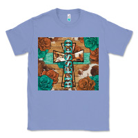 Colony Blue blessed cross Classic Tee - BarkalooDesign