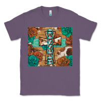 Lavender blessed cross Classic Tee - BarkalooDesign
