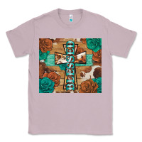 Lilac blessed cross Classic Tee - BarkalooDesign