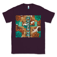 Plum blessed cross Classic Tee - BarkalooDesign