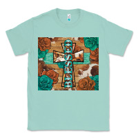 Seafoam blessed cross Classic Tee - BarkalooDesign