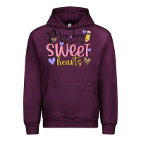 Mauve Wine my bus full of sweet hearts Urban Hoodie - MaliasSmallBusiness