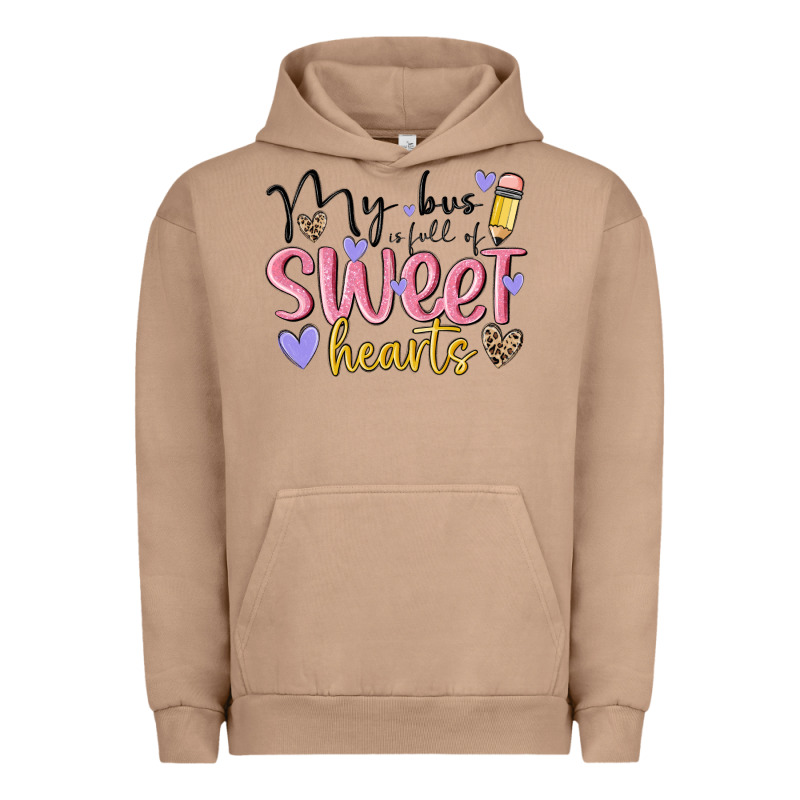 My Bus Full Of Sweet Hearts Urban Hoodie by MaliasSmallBusiness | Teevron