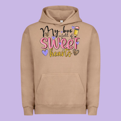 My Bus Full Of Sweet Hearts Urban Hoodie Designed By Maliassmallbusiness