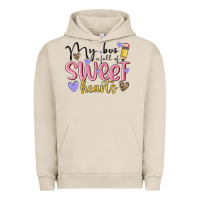 Pigment French Oak my bus full of sweet hearts Urban Hoodie - MaliasSmallBusiness