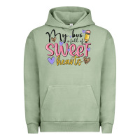 Pigment Oil Green my bus full of sweet hearts Urban Hoodie - MaliasSmallBusiness