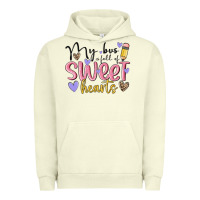 Pigment Pistachio my bus full of sweet hearts Urban Hoodie - MaliasSmallBusiness
