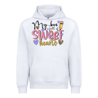 White my bus full of sweet hearts Urban Hoodie - MaliasSmallBusiness