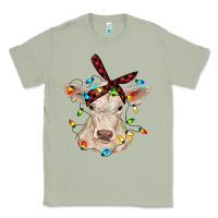 Matcha charolais calf with christmas lights baby cow Classic Tee - RanaPortraitStore