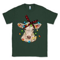 Sports Green charolais calf with christmas lights baby cow Classic Tee - RanaPortraitStore
