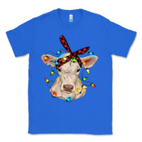 True Royal charolais calf with christmas lights baby cow Classic Tee - RanaPortraitStore