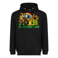 Black i dig st patrick s day bulldozer Heavyweight Hoodie - JahusDesignShop