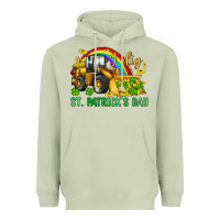 Matcha i dig st patrick s day bulldozer Heavyweight Hoodie - JahusDesignShop