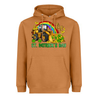 Meerkat i dig st patrick s day bulldozer Heavyweight Hoodie - JahusDesignShop