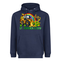 Navy i dig st patrick s day bulldozer Heavyweight Hoodie - JahusDesignShop