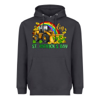 Smoke i dig st patrick s day bulldozer Heavyweight Hoodie - JahusDesignShop