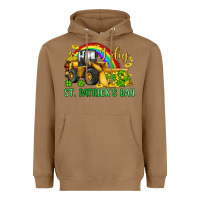 Toasted Coconut i dig st patrick s day bulldozer Heavyweight Hoodie - JahusDesignShop