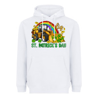 White i dig st patrick s day bulldozer Heavyweight Hoodie - JahusDesignShop