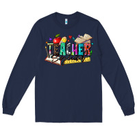 Navy teacher squad Long Sleeve Tee - Zillion Design Studio