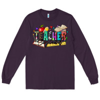 Plum teacher squad Long Sleeve Tee - Zillion Design Studio