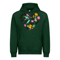 Forest Green vanilla eggs sugar cocoa and kitchen heart Urban Hoodie - MaliasSmallBusiness