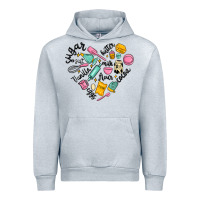 Heather Grey vanilla eggs sugar cocoa and kitchen heart Urban Hoodie - MaliasSmallBusiness