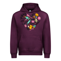 Mauve Wine vanilla eggs sugar cocoa and kitchen heart Urban Hoodie - MaliasSmallBusiness