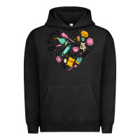 Pigment Black vanilla eggs sugar cocoa and kitchen heart Urban Hoodie - MaliasSmallBusiness