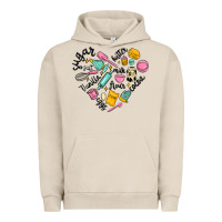 Pigment French Oak vanilla eggs sugar cocoa and kitchen heart Urban Hoodie - MaliasSmallBusiness