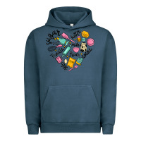 Pigment Midnight Navy vanilla eggs sugar cocoa and kitchen heart Urban Hoodie - MaliasSmallBusiness