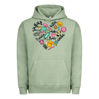 Pigment Oil Green vanilla eggs sugar cocoa and kitchen heart Urban Hoodie - MaliasSmallBusiness