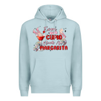 Blue Mist even cupid need a margarita Premium Hoodie - MaliasSmallBusiness