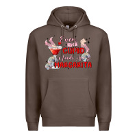 Coffee even cupid need a margarita Premium Hoodie - MaliasSmallBusiness