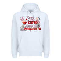 White even cupid need a margarita Premium Hoodie - MaliasSmallBusiness