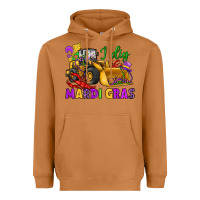 Meerkat i dig mardi gras bulldozer Heavyweight Hoodie - JahusDesignShop