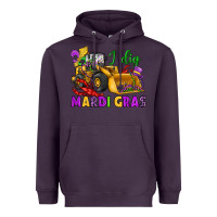 Plum i dig mardi gras bulldozer Heavyweight Hoodie - JahusDesignShop