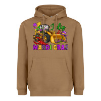 Toasted Coconut i dig mardi gras bulldozer Heavyweight Hoodie - JahusDesignShop