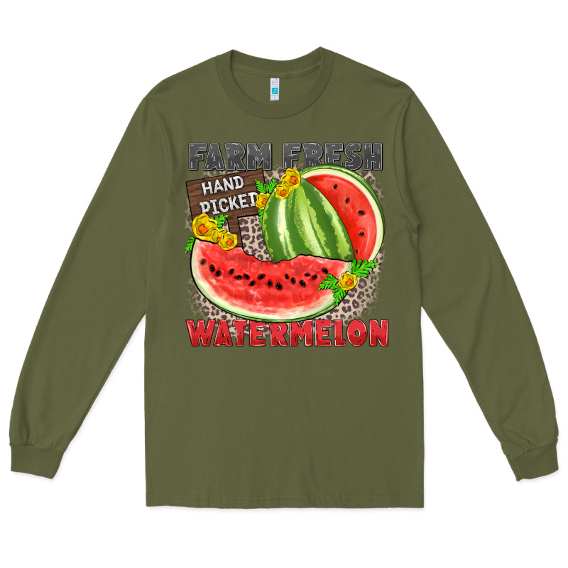 Farm Fresh Watermelon Long Sleeve Tee by Zillion Design Studio | Teevron