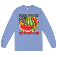 Colony Blue farm fresh watermelon Long Sleeve Tee - Zillion Design Studio