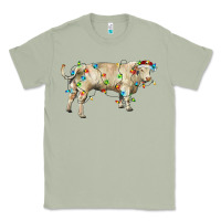 Matcha Charolais bull with christmas lights Classic Tee - RanaPortraitStore